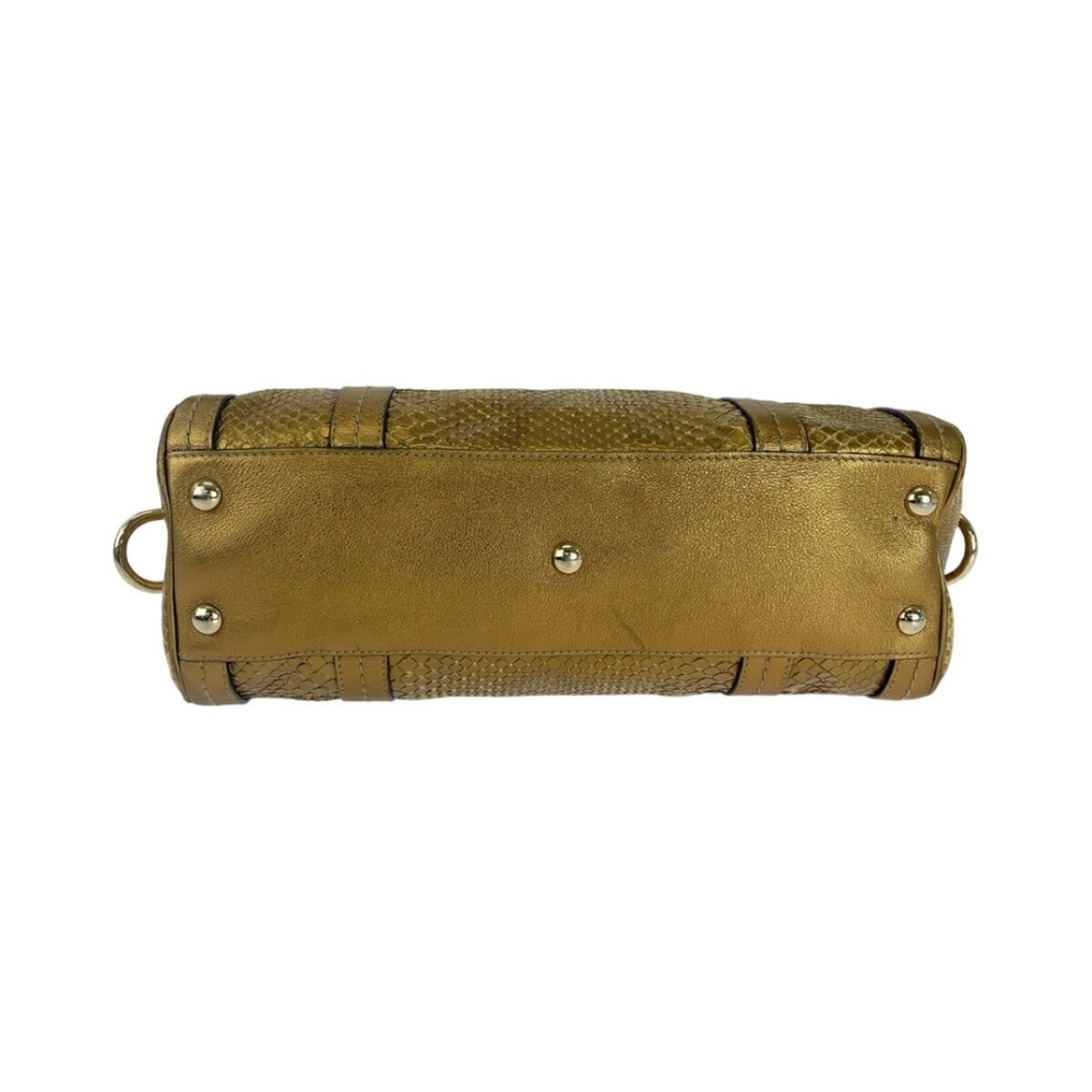 GUCCI Python leather Gold Shoulder - Picture 4 of 10